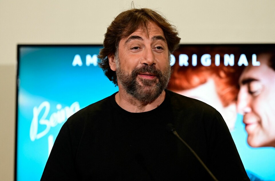Spanish actor Javier Bardem adresses a press conference after being nominated for the Best Actor award of the 94th Oscars Academy Awards, for his movie 'Being the Ricardos', in Madrid on February 8, 2022. (Photo by JAVIER SORIANO / AFP)