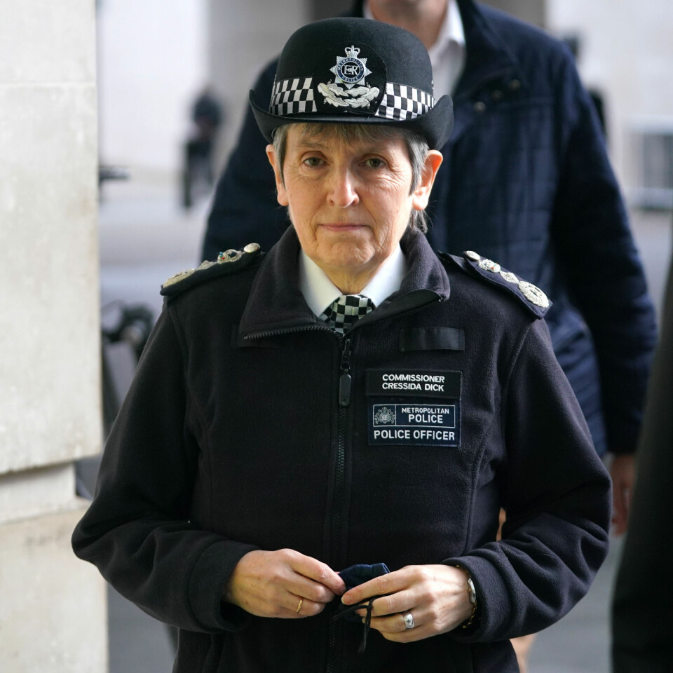 Metropolitan Police chief Dame Cressida Dick arrives at BBC Broadcasting House, London, to appear on BBC Radio London. The future of the Metropolitan Police chief hangs in the balance over her response to outrage sparked by racist, misogynist and homophobic messages exchanged by officers. Picture date: Thursday February 10, 2022.